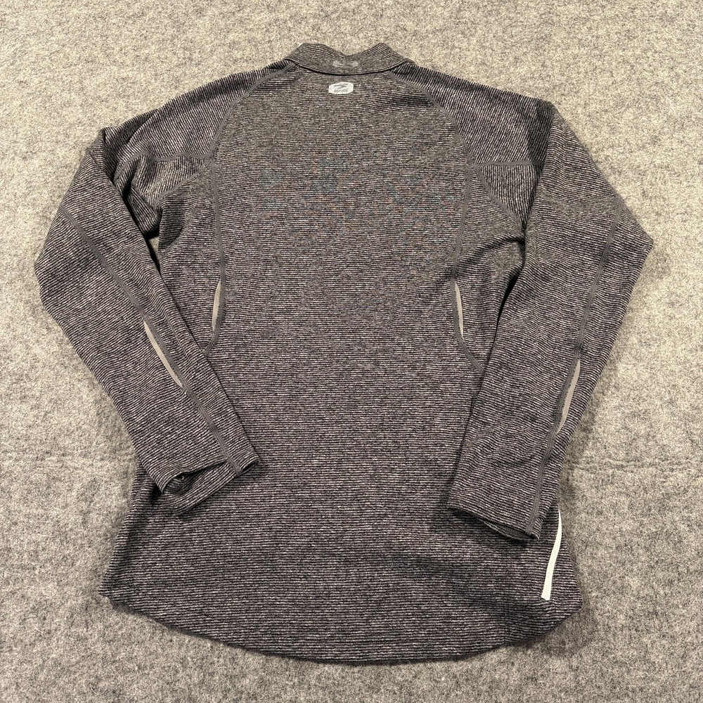 Sugoi Endurance 1/2 Zip Pullover Womens Small Gray Stripe Running Athletic Top - Picture 9 of 13